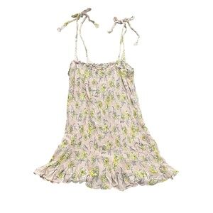 Floral Ruffle Mini Dress